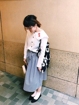 「BRONTE（ブロンテ）のアイテム（帽子）」を使った、Dさん（レディース・155cm）の秋コーディネート