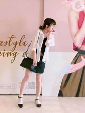 「Dip Drops（Dip Drops）のアイテム」を使った、Dさん（レディース・155cm）の春コーディネート