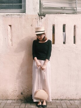 「BERRETTA（ベルレッタ）のアイテム」を使った、Dさん（レディース・155cm）の秋コーディネート