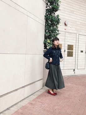 「AVAN LILY（アヴァンリリィ）のアイテム（ワンピース/ドレス）」を使った、Dさん（レディース・155cm）の秋コーディネート