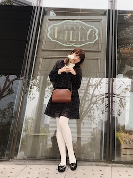 「Charlotte Olympia（シャーロットオリンピア）のアイテム」を使った、Dさん（レディース・155cm）の冬コーディネート