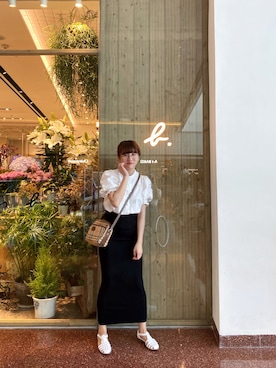 「PULL&BEAR（プルアンドベア）のアイテム（スカート）」を使った、Dさん（レディース・155cm）の秋コーディネート