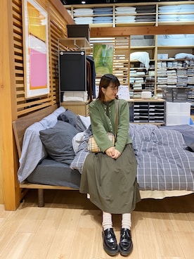 「AVAN LILY（アヴァンリリィ）のアイテム（ワンピース/ドレス）」を使った、Dさん（レディース・155cm）の冬コーディネート