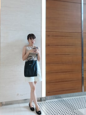 「Charlotte Olympia（シャーロットオリンピア）のアイテム」を使った、Dさん（レディース・155cm）の夏コーディネート