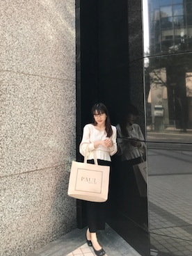 「PULL&BEAR（プルアンドベア）のアイテム（スカート）」を使った、Dさん（レディース・155cm）の冬コーディネート