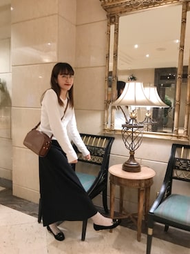 「Charlotte Olympia（シャーロットオリンピア）のアイテム」を使った、Dさん（レディース・155cm）の冬コーディネート