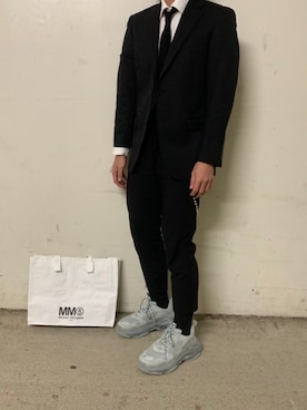 「アイテム（フォーマルスーツ/小物）」を使った、いわおさん（メンズ・170cm・10代）の冬コーディネート