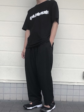 「Gosha Rubchinskiy（ゴーシャラブチンスキー）のアイテム」を使った、いわおさん（メンズ・170cm）の夏コーディネート
