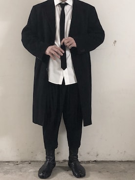 「アイテム（フォーマルスーツ/小物）」を使った、いわおさん（メンズ・170cm・20代）の冬コーディネート