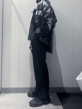 「doublet（ダブレット）のアイテム（ナイロンジャケット）」を使った、いわおさん（メンズ・170cm）の冬コーディネート