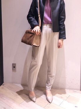 「レプシィム(LEPSIM)」｜「アイテム（ハンドバッグ）」を使った、やまゆかさん（レディース・161cm）の秋コーディネート