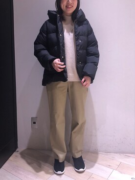 「レプシィム(LEPSIM)」｜「アイテム（チノパンツ）」を使った、やまゆかさん（レディース・161cm）の冬コーディネート