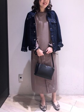 「レプシィム(LEPSIM)」｜「アイテム（デニムジャケット）」を使った、やまゆかさん（レディース・161cm）の冬コーディネート