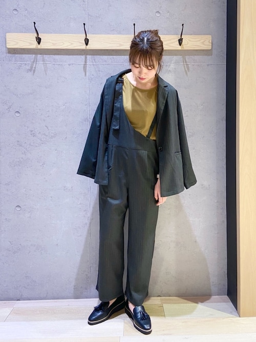 セール】ヘリンボンアシメサロペ 892088（サロペット/オーバーオール