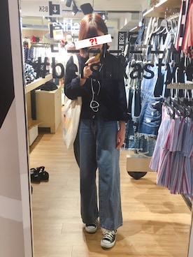 「PULL&BEAR（プルアンドベア）のアイテム（ブルゾン）」を使った、kasu.さん（レディース・168cm）の春コーディネート