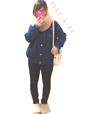 「オルチャン風」｜mame(マメ)さん（レディース・149cm）の冬コーディネート