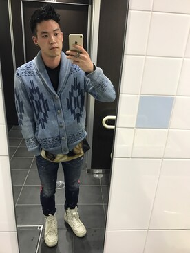 「RICK OWENS」｜「アイテム（ブルゾン）」を使った、Keitaさん（メンズ・175cm）の春コーディネート