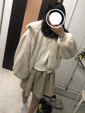 「アイテム（ブルゾン）」を使った、aさん（レディース・158cm・10代）の冬コーディネート