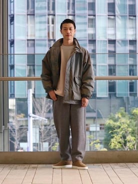 「emulation（エミュレーション）のアイテム」を使った、keeegoさん（メンズ・176cm）の秋コーディネート