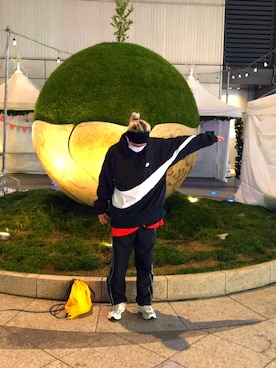 「Gosha Rubchinskiy（ゴーシャラブチンスキー）のアイテム（バッグ）」を使った、なおちちさん（メンズ・171cm）の冬コーディネート