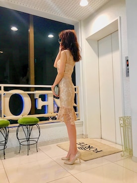 「Vera Bradley（ヴェラブラッドリー）のアイテム」を使った、神林真里さん（レディース・168cm）の夏コーディネート