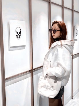 「ラグジュアリーストリート」｜「アイテム（ブルゾン）」を使った、神林真里さん（レディース・168cm）の冬コーディネート