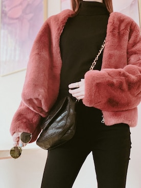 神林真里さん(レディース・168cm)の冬コーディネート