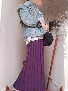 「chaopanic」｜「アイテム（ジャケット/アウター）」を使った、きなこ餅ちさん（レディース・152cm）の春コーディネート