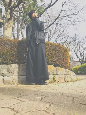 「UNIQLO（ユニクロ）のエクストラファインメリノリブタートルネックセーター（長袖）（ニット/セーター）」を使った、yamaさん（レディース・163cm）の冬コーディネート