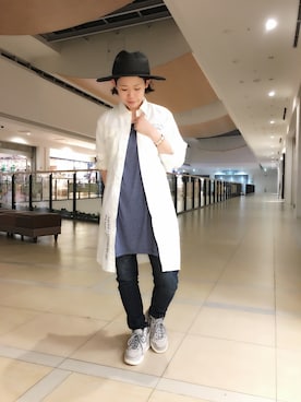「AVIREX（アヴィレックス）のアイテム（チュニック）」を使った、Yasさん（レディース・156cm）の春コーディネート