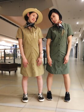 「AVIREX（アヴィレックス）のアイテム（その他）」を使った、Yasさん（レディース・156cm）の春コーディネート