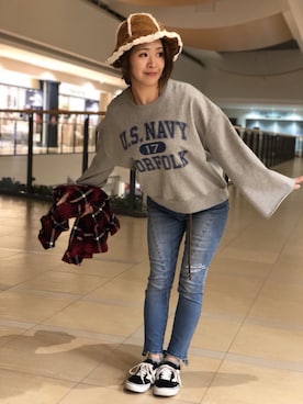 Yasさん（レディース・156cm）の冬コーディネート