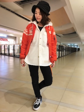 「L-2」｜Yasさん（レディース・156cm）の冬コーディネート