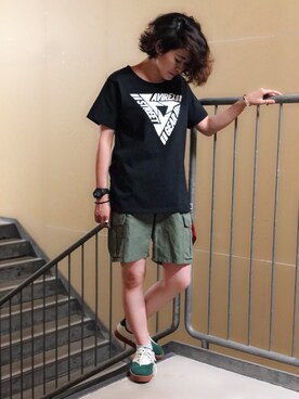 「AVIREX（アヴィレックス）のアイテム（財布/小物）」を使った、Yasさん（レディース・156cm）の夏コーディネート