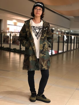「M-51」｜「アイテム（モッズコート）」を使った、Yasさん（レディース・156cm）の夏コーディネート