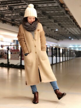 Yasさん（レディース・156cm）の冬コーディネート