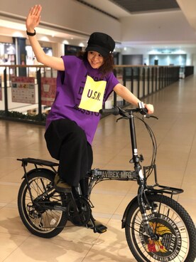 「AVIREX（アヴィレックス）のアイテム（その他）」を使った、Yasさん（レディース・156cm）の春コーディネート