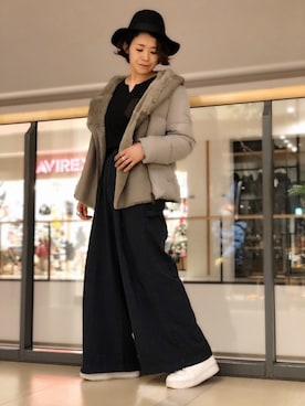 Yasさん（レディース・156cm）の冬コーディネート