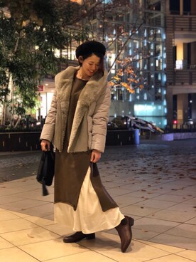 Yasさん（レディース・156cm）の冬コーディネート