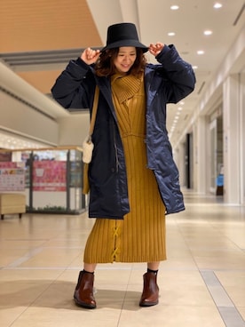 Yasさん（レディース・156cm）の冬コーディネート