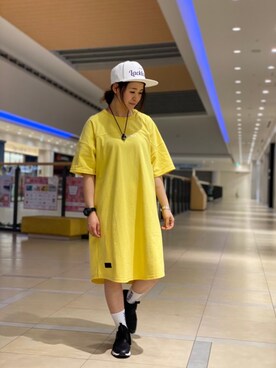 「AVIREX（アヴィレックス）の【直営店限定】エアフォース ベースキャップ/AIR FORCE BACES CAP（キャップ）」を使った、Yasさん（レディース・156cm）の春コーディネート