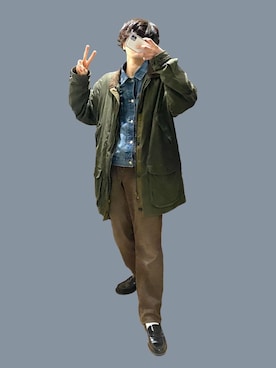 「BACK NUMBER（バックナンバー）のアイテム（デニムジャケット）」を使った、カさん（メンズ・177cm）の冬コーディネート