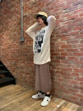 「ローカット」｜「アイテム（ワンピース/ドレス）」を使った、mobuさん（レディース・155cm）の冬コーディネート