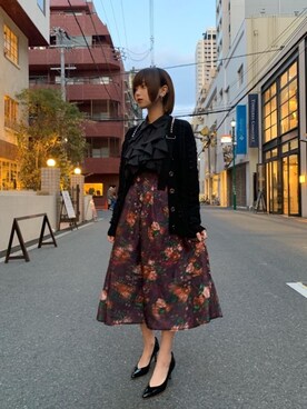 HYSTERIC GLAMOURのスカートを使った「フリルブラウス」の人気  