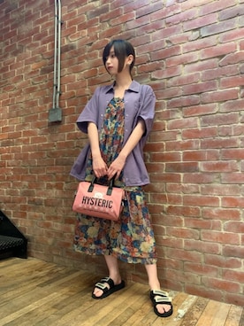「エンジニアシャツ」｜mobuさん（レディース・155cm）の夏コーディネート