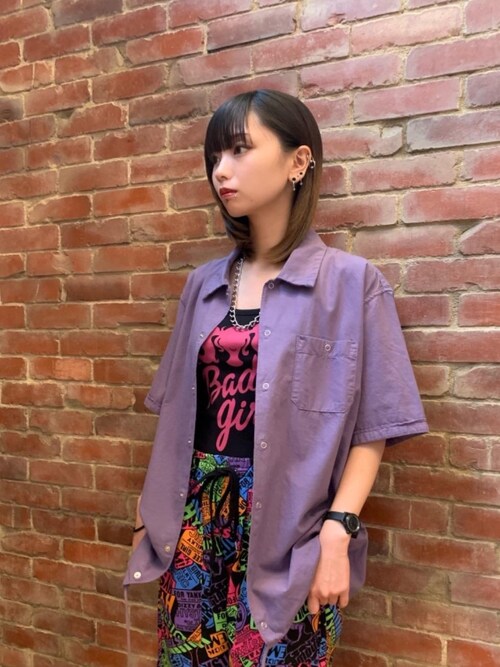 ‼️激レア‼️ “Hysteric Glamour” ガール キャミソール パープル HYSTERIC GLAMOUR - LET'S GO CRAZY Tシャツ / パープル | Tempt