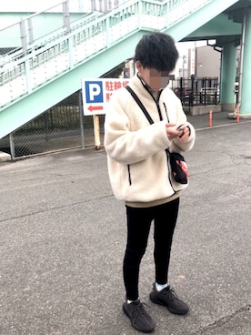 「neos（ネオス）のアイテム（ブルゾン）」を使った、02ja08さん（メンズ・176cm）の冬コーディネート