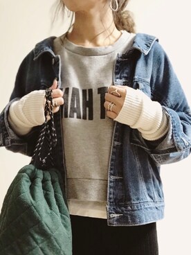 「YARD PLUS（ヤードプリュス）のアイテム（ジャケット/アウター）」を使った、ki._.styleさん（レディース・154cm）の秋コーディネート