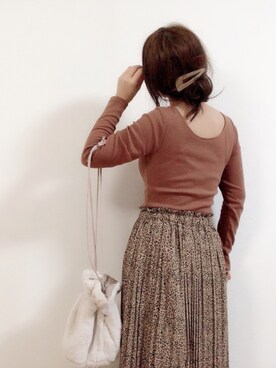 「YARD PLUS（ヤードプリュス）のアイテム（スカート）」を使った、ki._.styleさん（レディース・154cm）の秋コーディネート