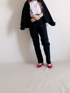 「赤い靴」｜ki._.styleさん（レディース・154cm）の春コーディネート